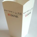 printed popcorn box container medium in full color with logo Maybelline