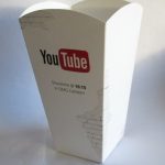 printed popcorn box container medium in full color with logo Netflix