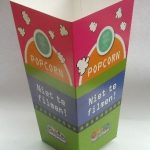 printed popcorn box large printed with logo full color autolock