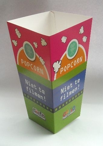 printed popcorn box large printed with logo full color autolock